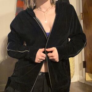 Jansport Black Velour Jacket